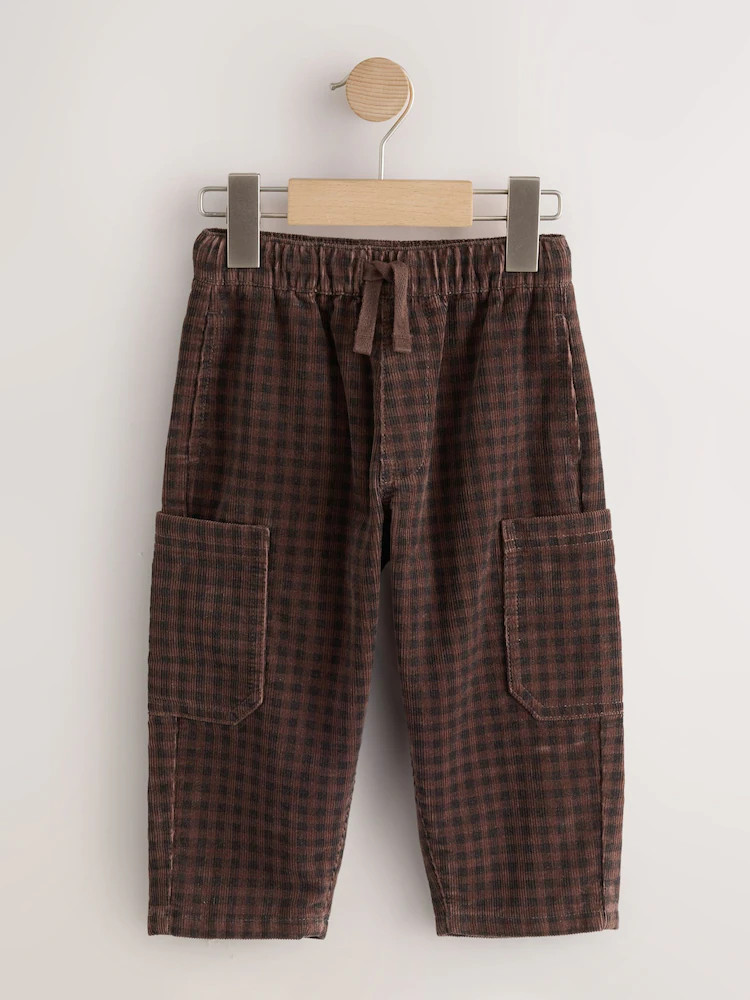 Brown Pull On Wide Barrel Trousers (3mths-7yrs) | Next US