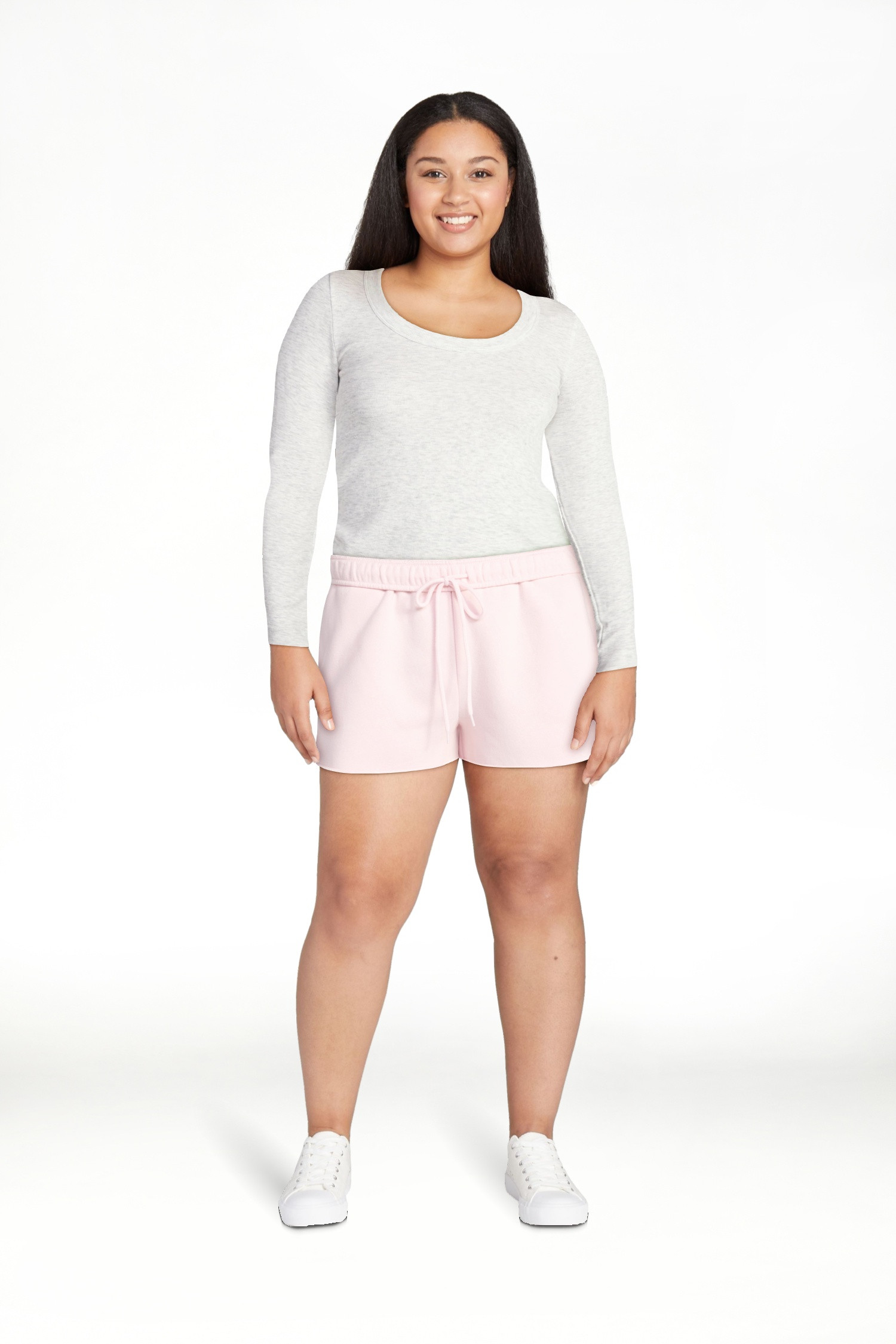No Boundaries Fleece Foldover Shorts, 2'' Inseam, Women’s XXS-XXL | Walmart (US)