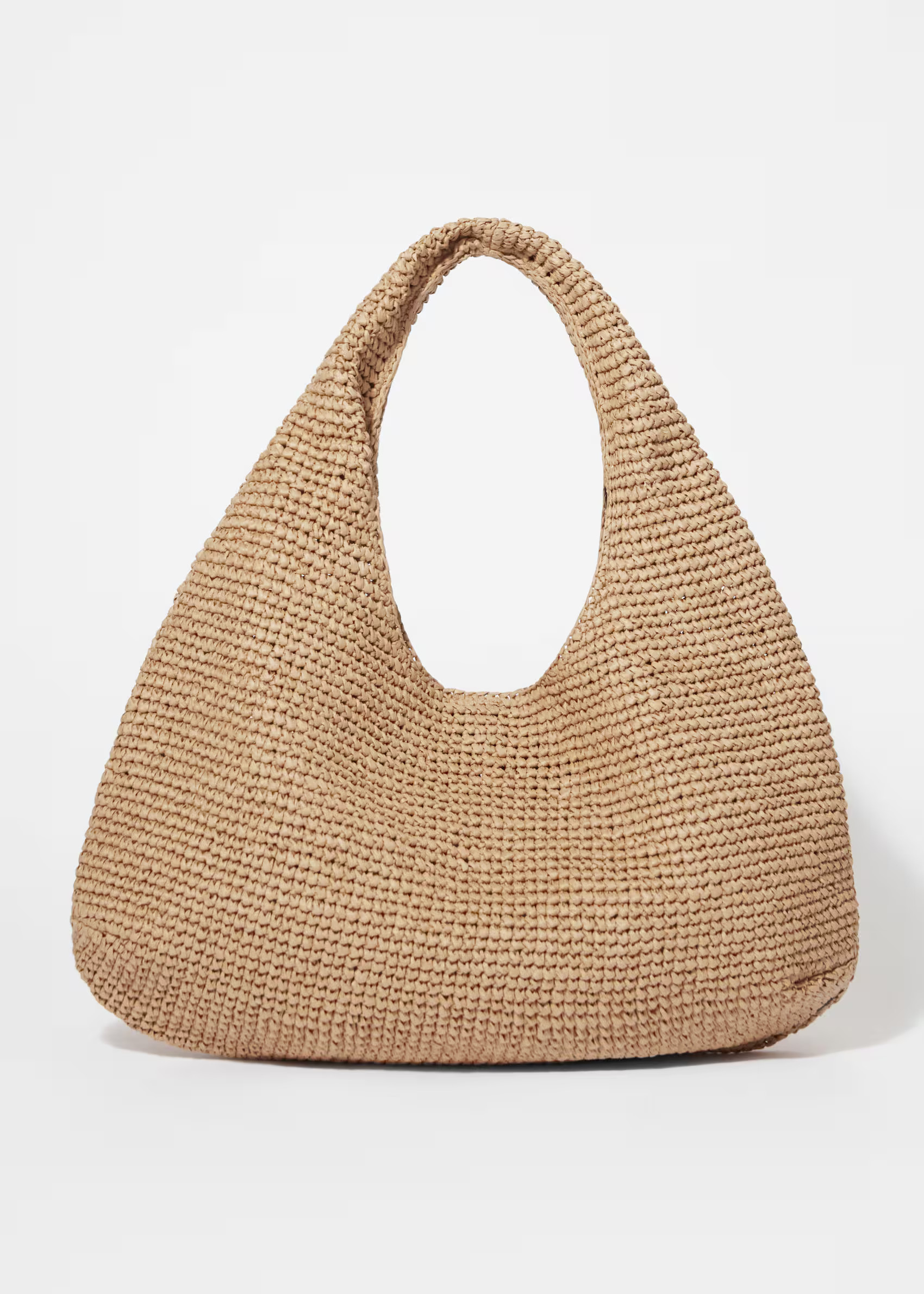 Leather-Piping Straw Shoulder Bag | & Other Stories UK