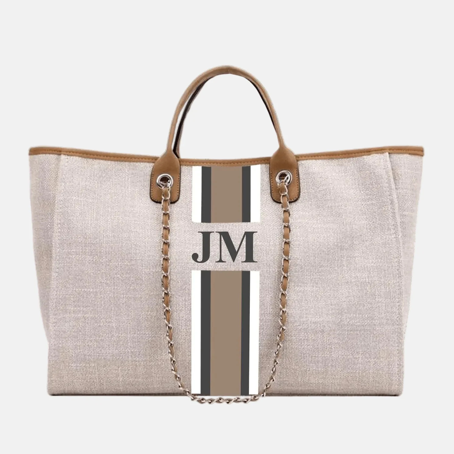 The Lily Canvas Tote - Soft Fawn - Jumbo | Lily and Bean