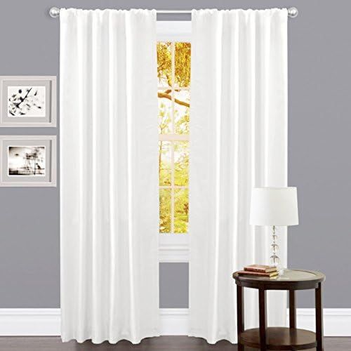 Slub curtain Panels- White  | Amazon (US)