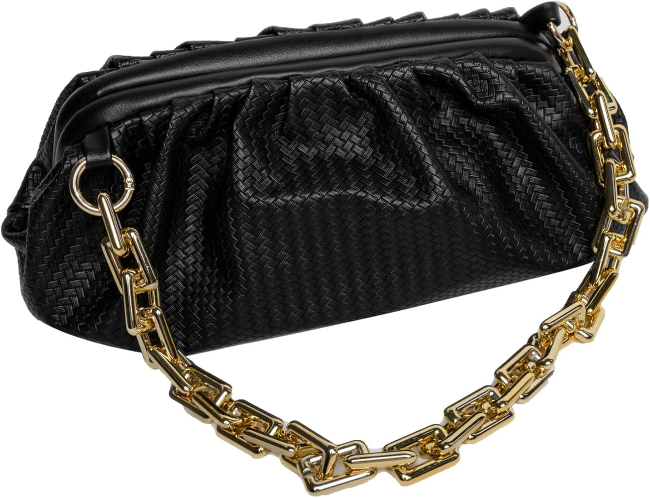 Alissie Crossbody Bags for Women Clutch Dumpling Pouch Cloud-Shaped Purse with Chunk Chain Shoulder  | Amazon (US)