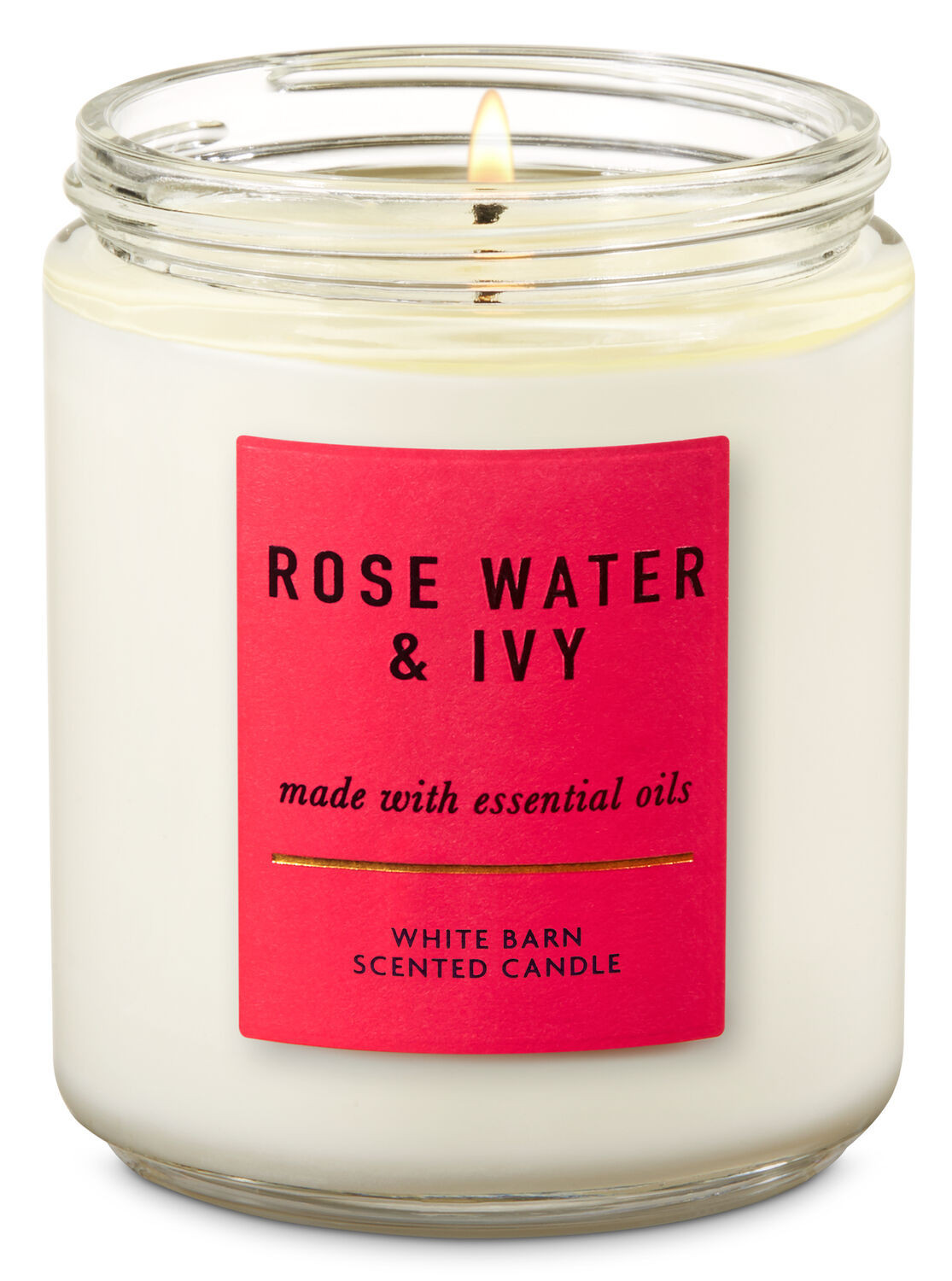 Rose Water Ivy Single Wick Candle | Bath & Body Works