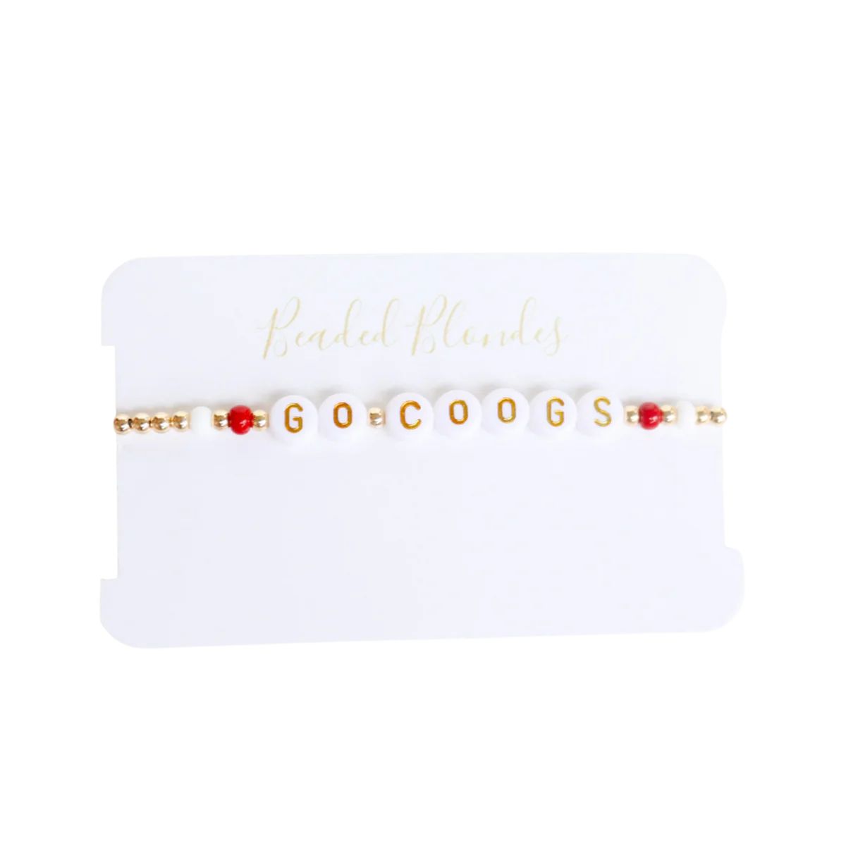 Go Coogs Gameday Bracelet | Beaded Blondes
