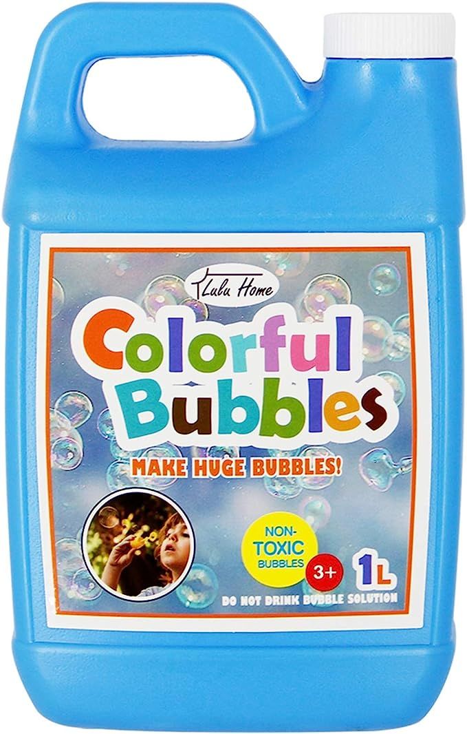 Lulu Home Concentrated Bubble Solution, 1 L/ 33.8 OZ Refill for Bubble Machines, Giant Wands, and... | Amazon (US)