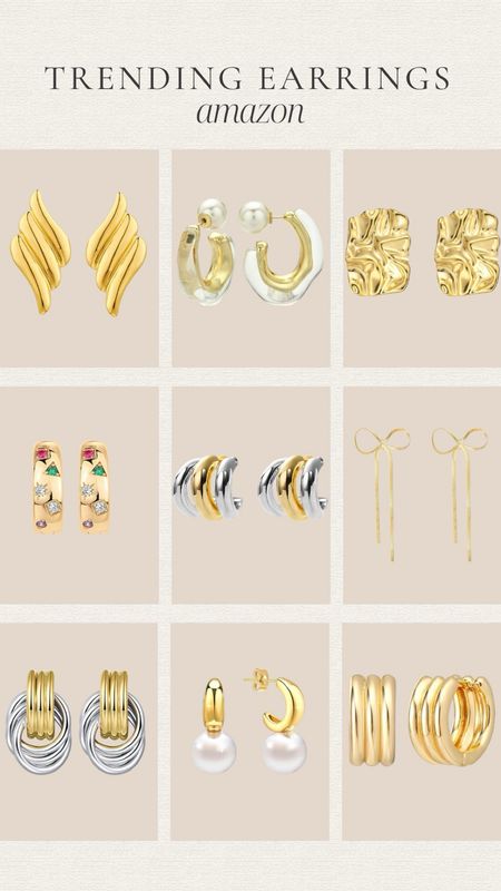 Trending earrings from Amazon! 

Chunky | mayhem | dupe 

#LTKbeauty #LTKstyletip #LTKfindsunder50