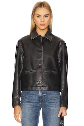 Free People x We The Free Hera Faux Leather Jacket In Black from Revolve.com | Revolve Clothing (Global)