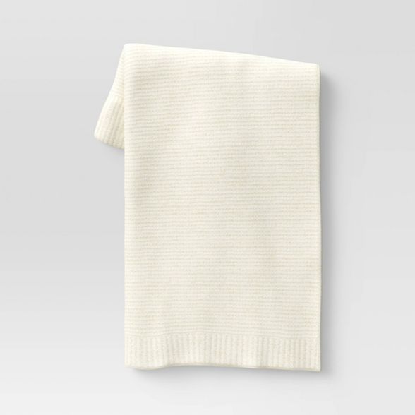 50"x60" Cozy Knit Throw Blanket - Threshold™ | Target