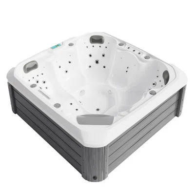 Comfort Hot Tubs 6 - Person 51 - Jet Acrylic Rectangular Hot Tub with Ozonator in Gray | Wayfair Professional