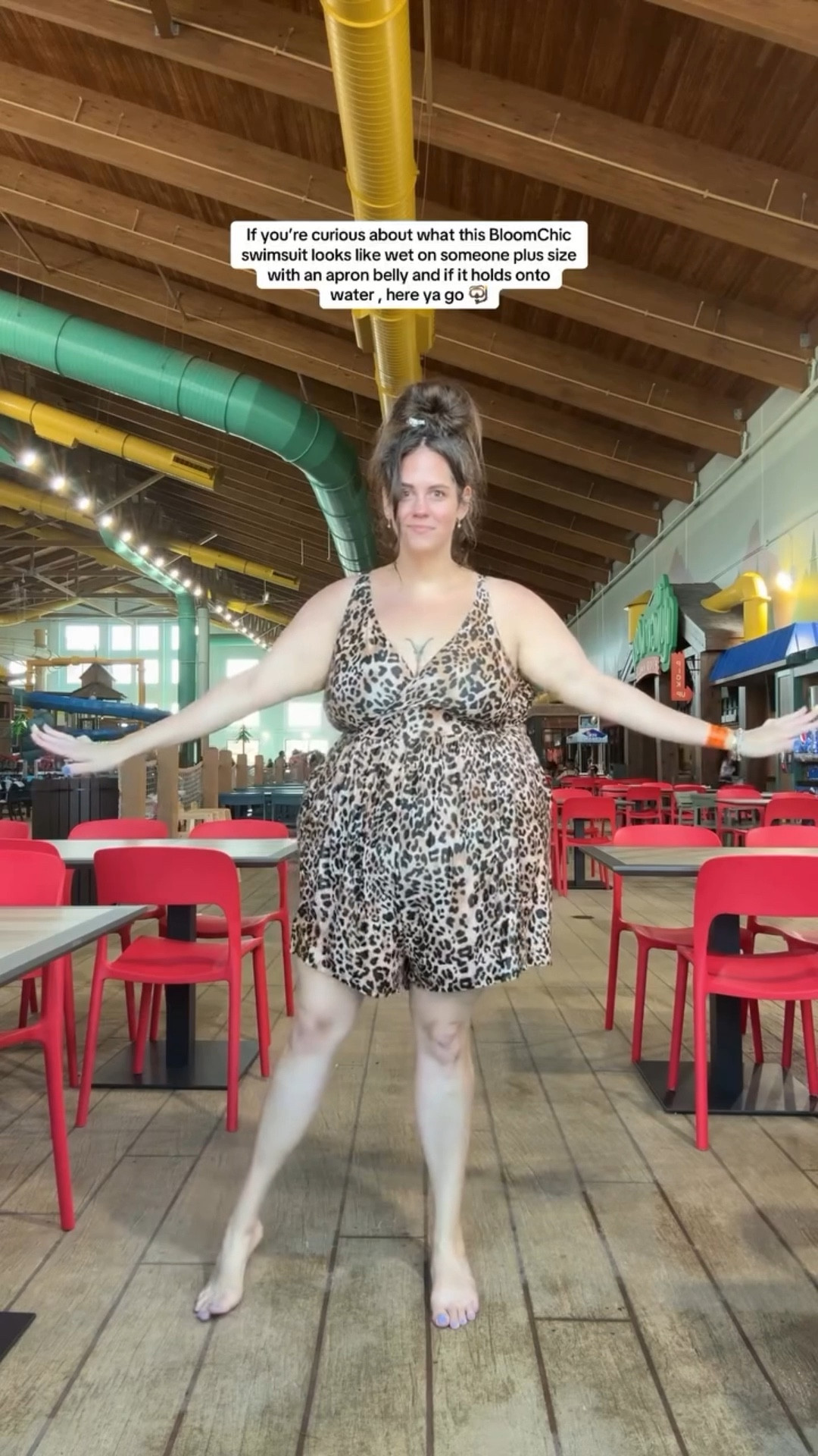 Comment link if you want this @bloomchic swimsuit link sent right to your inbox! 

I always get asked if the swimsuits I show hold onto water and if they look good when they are wet. I guess I’m in my filming in public in a swimsuit era because here is a look at what this plus size  swimsuit looks like when it’s wet on someone with an apron belly. It’s also not heavy or holding onto water. I just got out of the pool. #plussizetryon #plussizefashion #plussizeswimsuit #swimwear #apronbelly #apronbellybaddies

#LTKPlusSize #LTKSwim