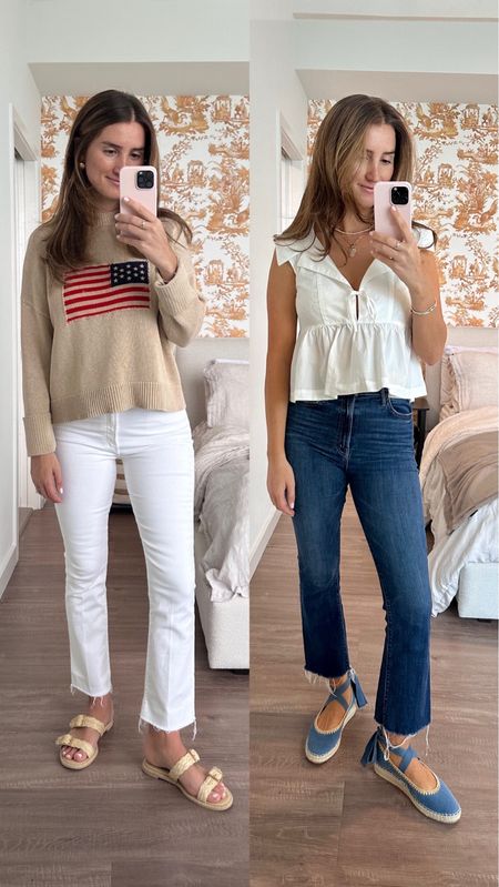 White jeans versus blue jeans. Same pair in two different colors! Wearing a size 28!

I am 5’7 and my TTS is S/M, size 28 normally!

#LTKtravel #LTKstyletip #LTKparties