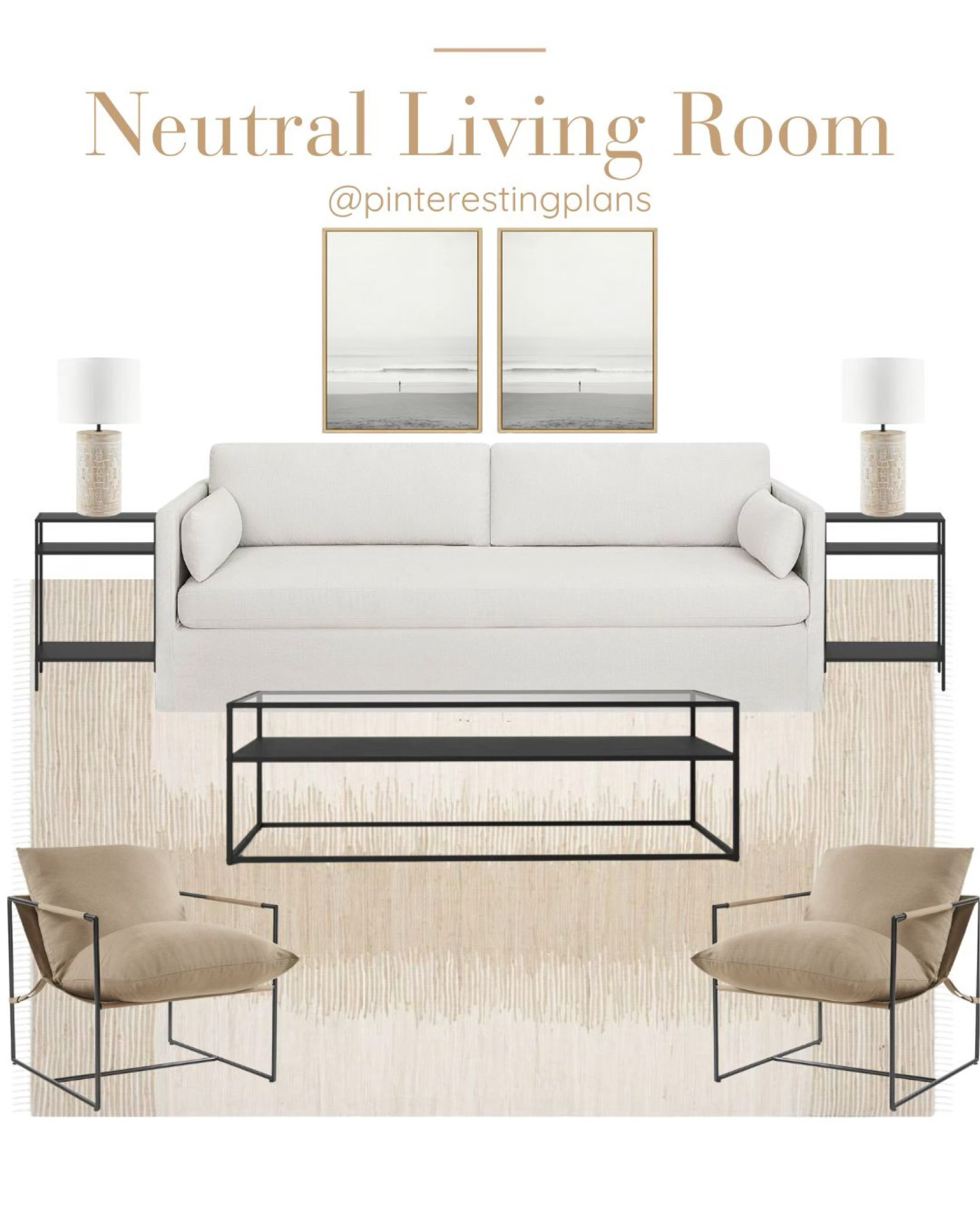 Neutral Living Room. Modern Interior Design. 

#LTKhome