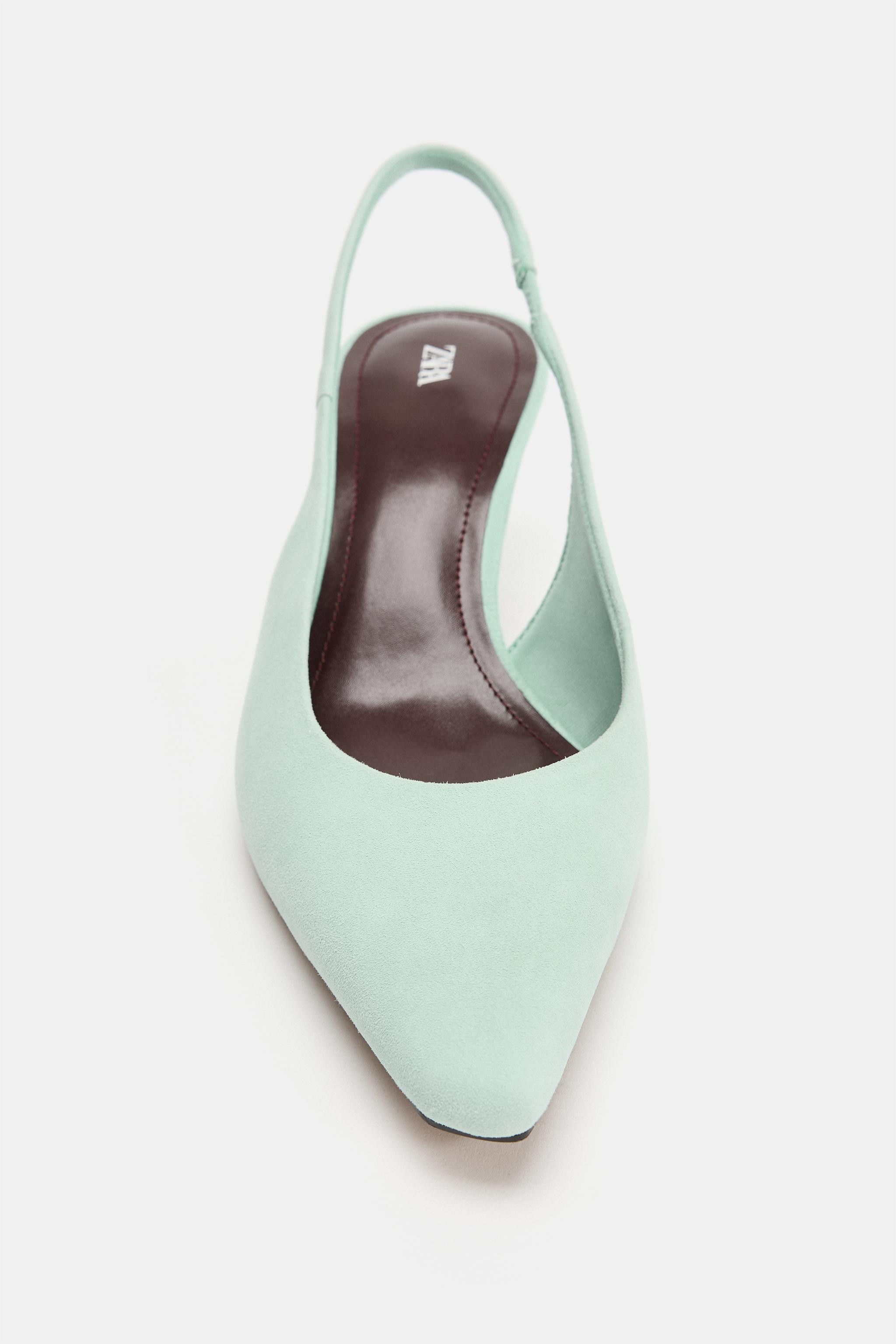 SUEDE KITTEN HEEL SHOES | Zara US
