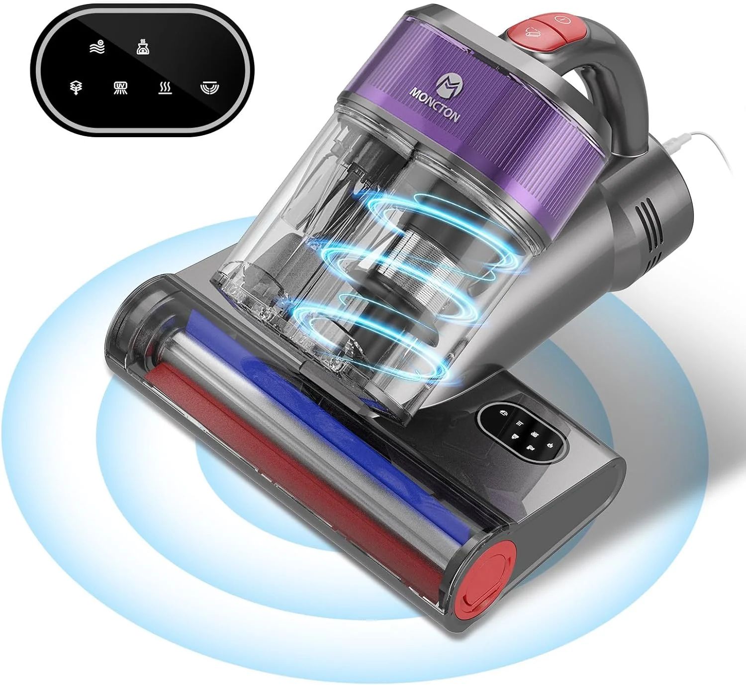 WANHUI Mattress Vacuum Cleaner - 15Kpa Bed Vacuum Cleaner with U/V & Ultrasonic, Smart LED Screen... | Walmart (US)