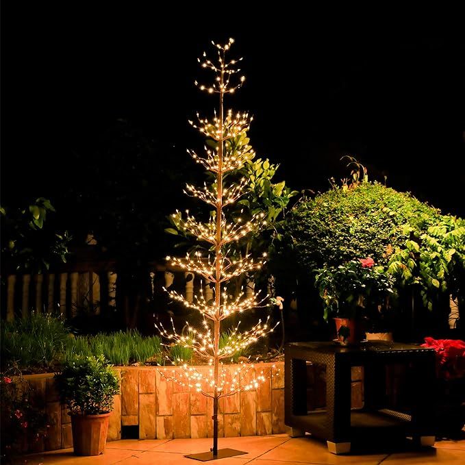 Leruckdite Birch Tree Light 7 Feet 736L LED Artificial Tree Christmas Decorations Lighted Tree fo... | Amazon (US)