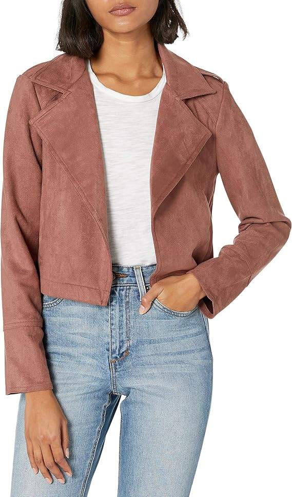 JACK womens Faux Suede Moto Jacket | Amazon (US)
