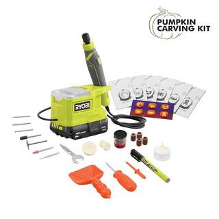 Ryobi ONE+ 18V Cordless Precision Craft Rotary Tool Pumpkin Carving Kit with 2.0 Ah Battery and C... | The Home Depot