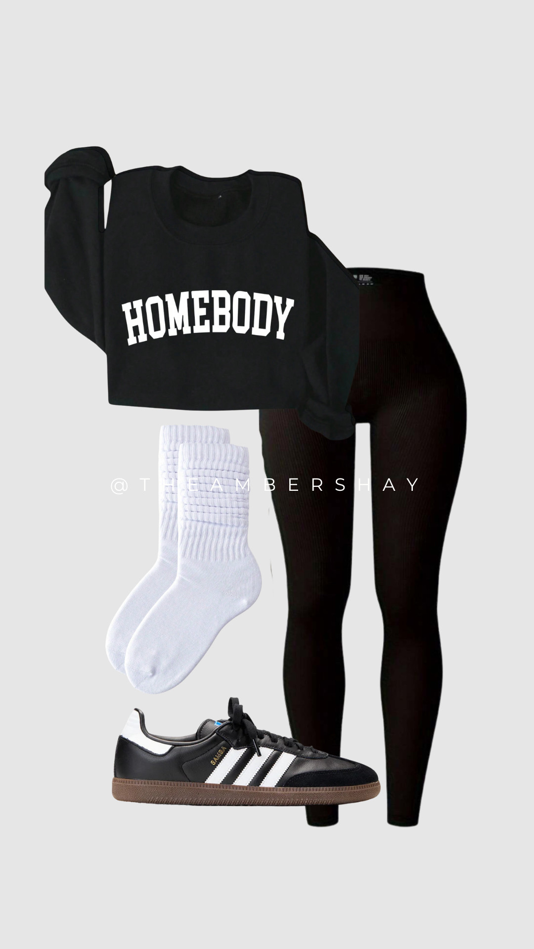 Cozy girl uniform 💅🏽
When comfort meets cute — this SHEIN “Homebody” sweatshirt and ribbed leggings combo is giving effortless off-duty vibes. Styled with classic Adidas Sambas for that clean, casual aesthetic 👟✨

Shop this comfy-chic look on my LTK 🤍

#LTKFinds #LTKFallStyle #LTKfashion #SheinFinds #AdidasSambas #OOTDinspo #AthleisureOutfit #ComfyChic #CasualOOTD #FallOutfitIdeas #MinimalStyle #StreetStyleVibes #OutfitInspo #NeutralOutfits #HomebodyStyle 

 #LTKSaleAlert #LTKStyleTip #LTKShoeCrush