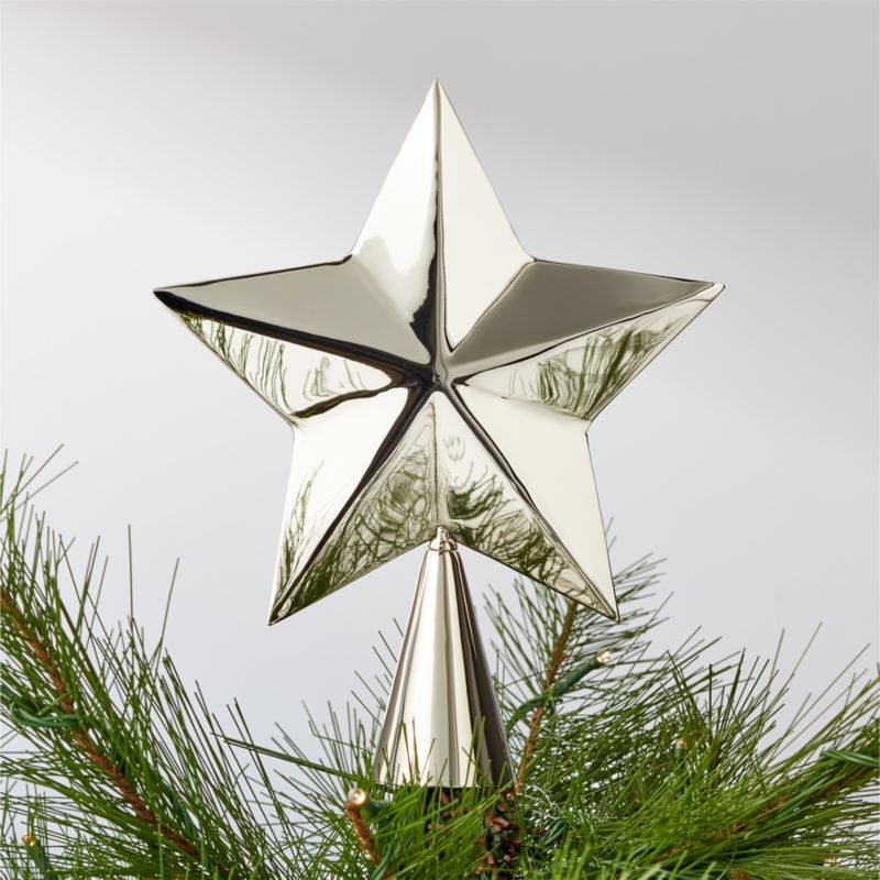 Modern Nickel Star Christmas Tree Topper + Reviews | CB2 | CB2