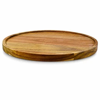Better Homes & Gardens Acacia and Stoneware 5pc Lazy Susan Set, 15.35INW x 14.17IND x 2.8INH | Walmart (US)