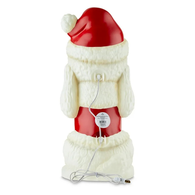 Light-up Christmas Poodle Blow Mold, 24 in, by Holiday Time | Walmart (US)