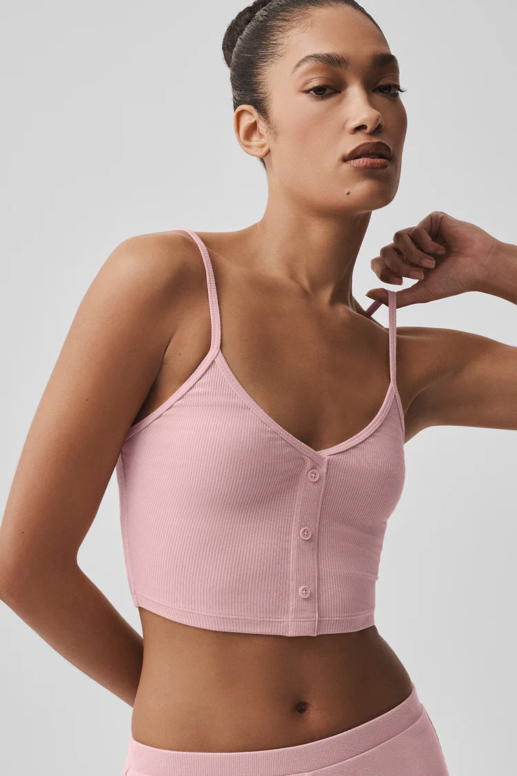 Ribbed Delicate Lounge Tank | Alo Yoga (US)