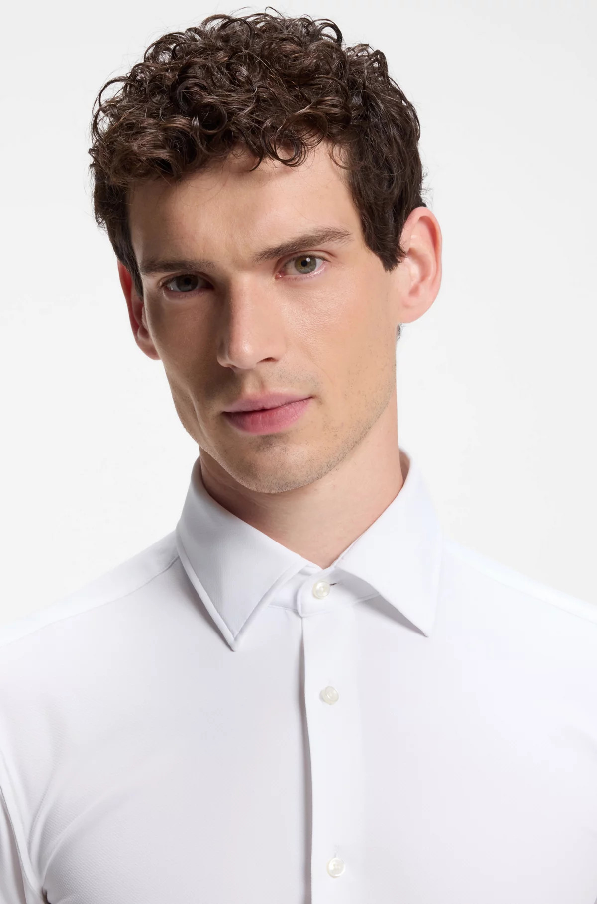 Slim-fit shirt in Italian performance-stretch jersey | Hugo Boss (US)