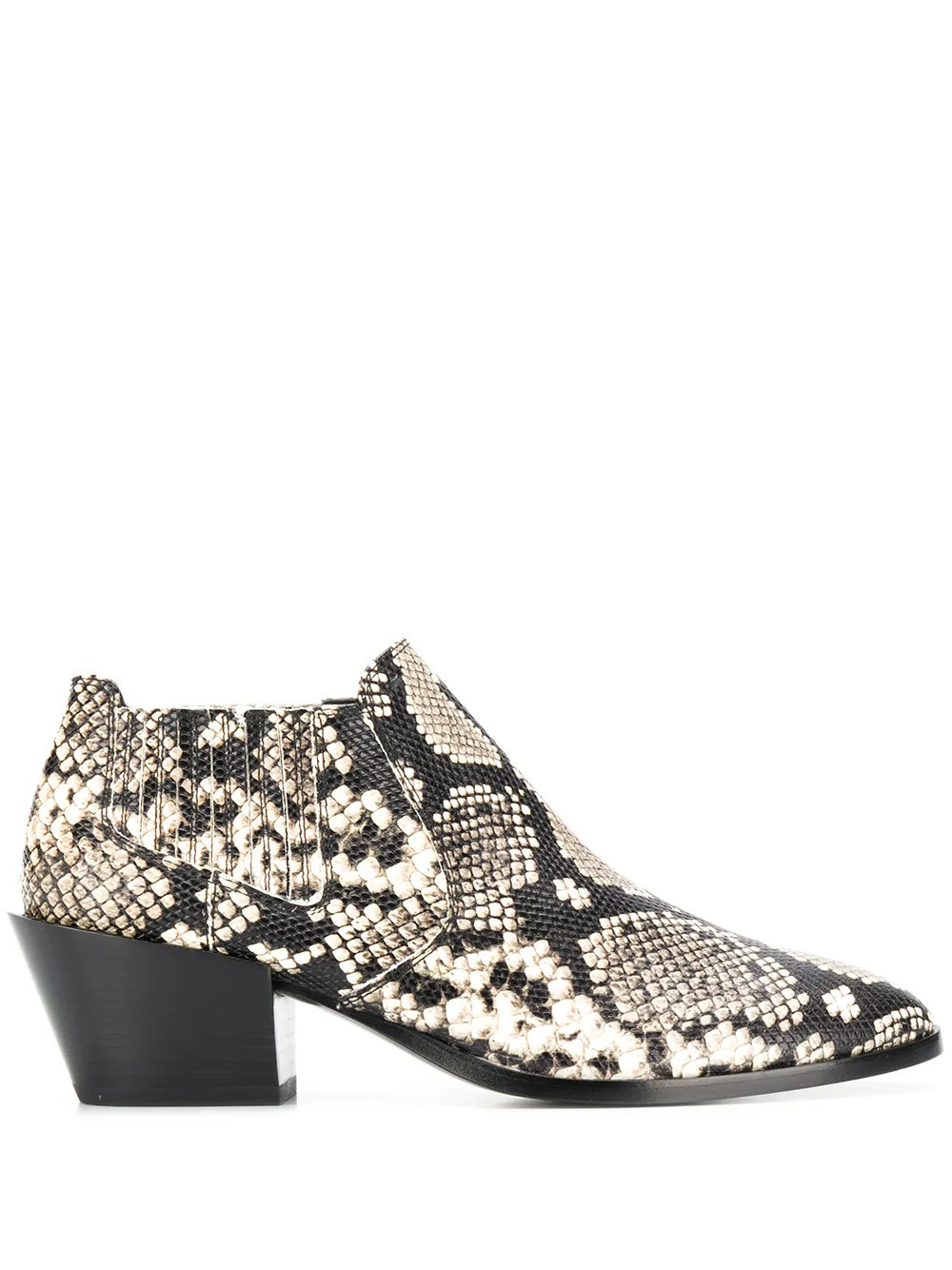 Tod's snakeskin effect ankle boots - Neutrals | Farfetch Global