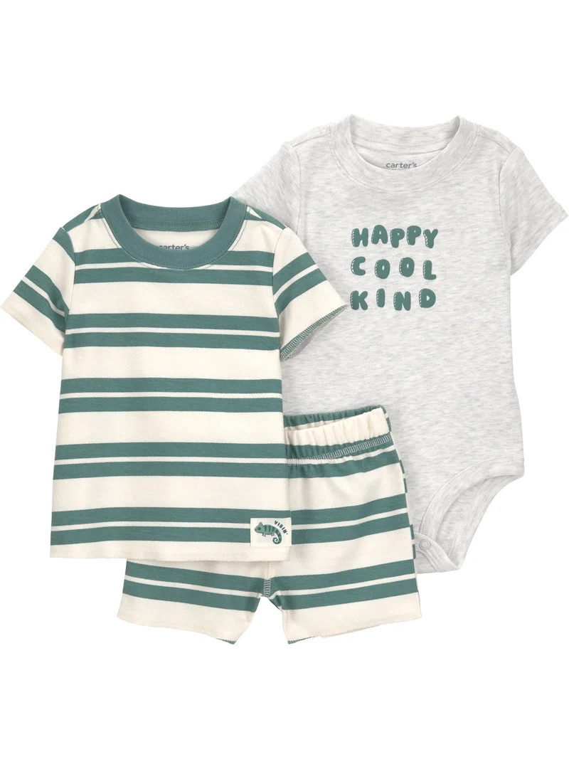 Carter's Child of Mine Baby Boy Outfit Set, 3-Piece, Sizes 0/3-24 Months | Walmart (US)