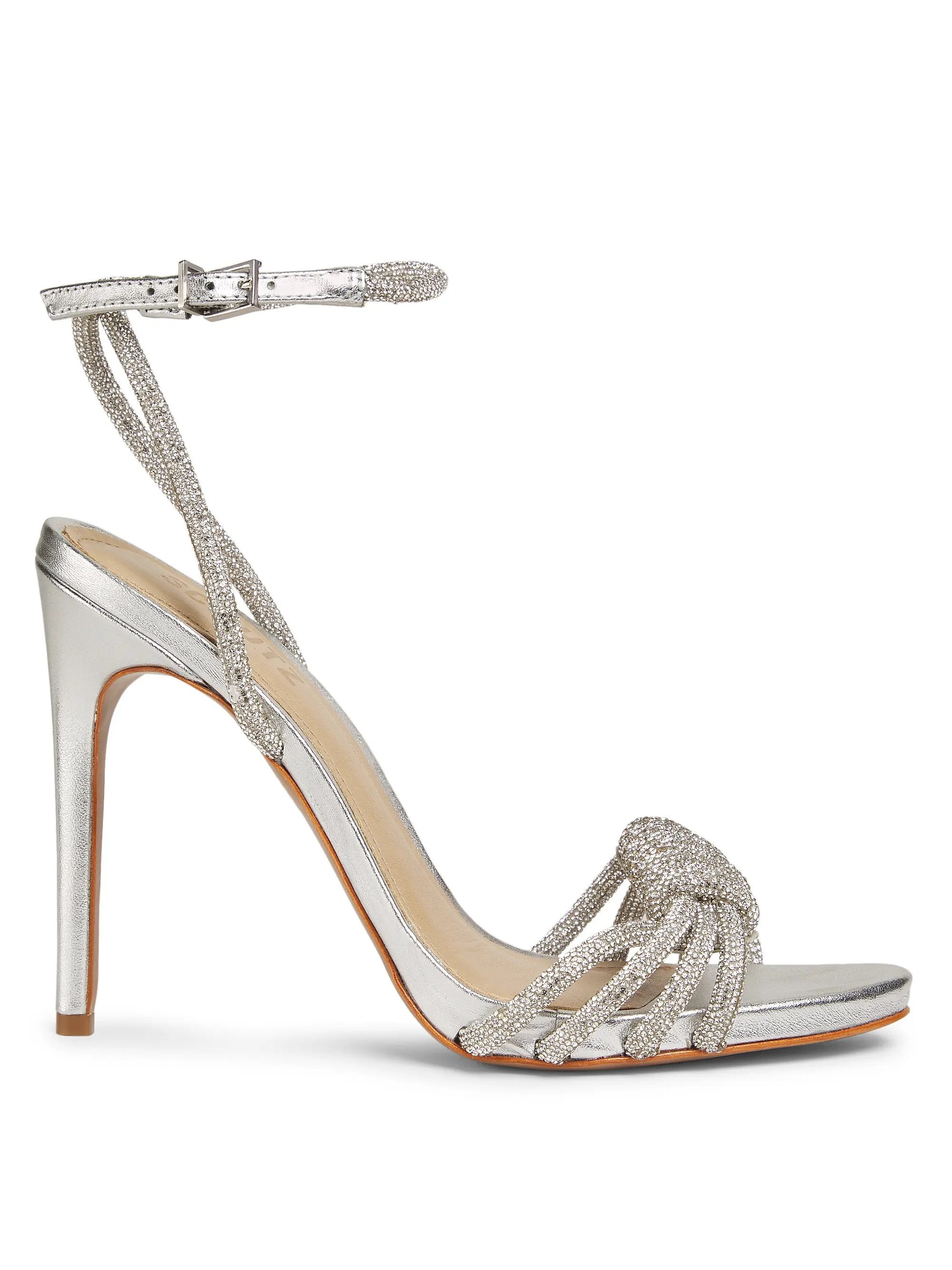 Jewell Metallic Leather Ankle-Strap Sandals | Saks Fifth Avenue