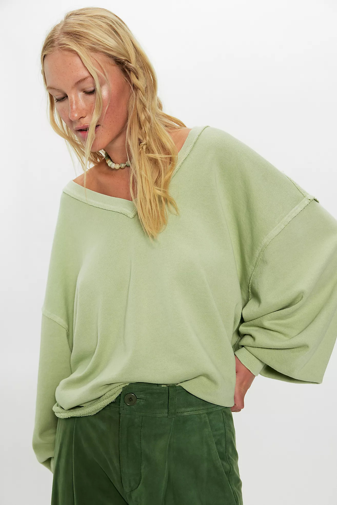 We The Free Venice V-Neck Sweatshirt | Free People (Global - UK&FR Excluded)