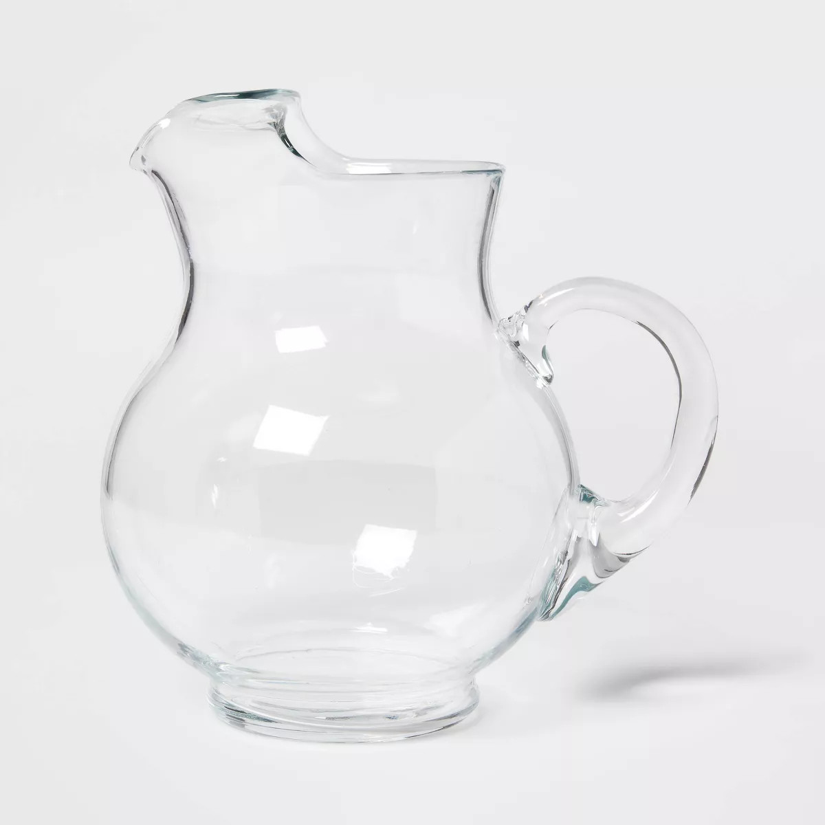 90.6 fl oz Glass Round Pitcher with Handle - Threshold™: Traditional Clear Beverage Server, BPA... | Target