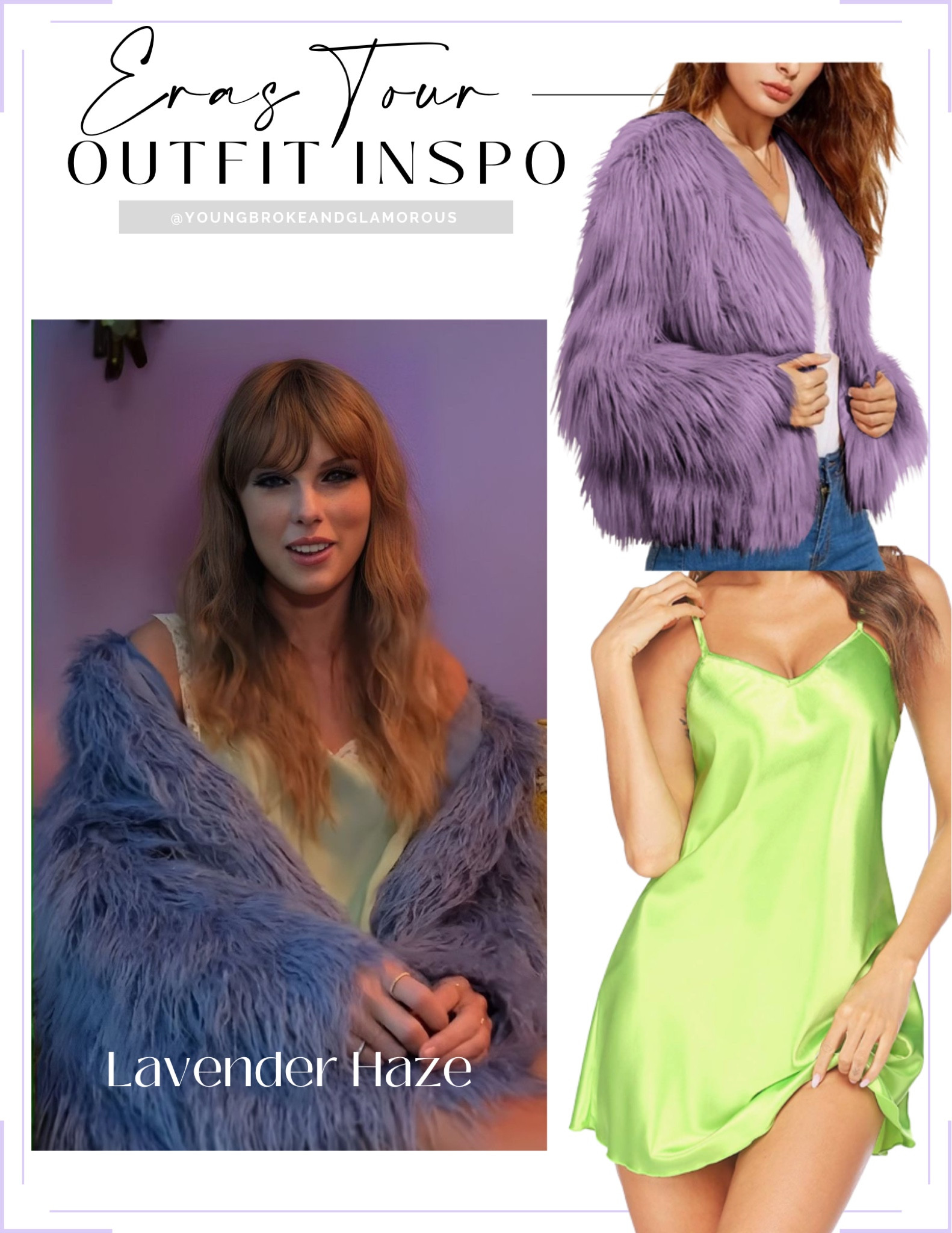 Let’s talk Eras Tour outfits! I love this look from the Lavender Haze music video 💜 Both of these pieces are from Amazon!

#LTKunder50