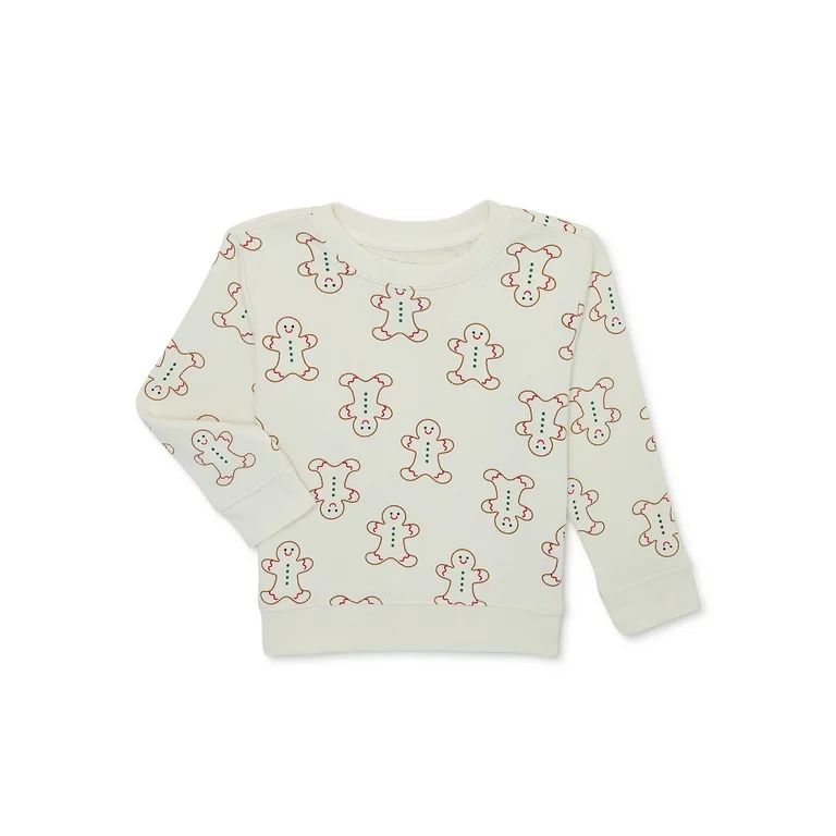 Holiday Time Baby and Toddler Boys Printed Christmas Sweatshirt, Sizes 12 Months-5T - Walmart.com | Walmart (US)