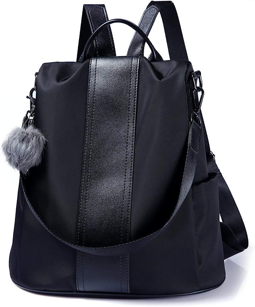 PINCNEL Women Backpack Purse Waterproof Nylon Anti-theft Rucksack Lightweight Shoulder Bag | Amazon (US)