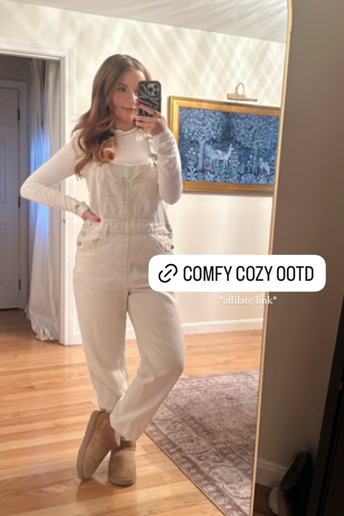 Effortless winter style 🤍 These neutral overalls are perfect for layering, comfy for everyday wear, and so versatile! Paired with cozy Ugg boots, it’s the ultimate casual chic look. Shop the pieces to recreate this outfit on my LTK! #NeutralStyle #WinterFashion #LTKOutfit #OverallsTrend #CasualChic #CozyAndStylish #LTKWinterEssentials

#LTKStyleTip #LTKFindsUnder50 #LTKMidsize