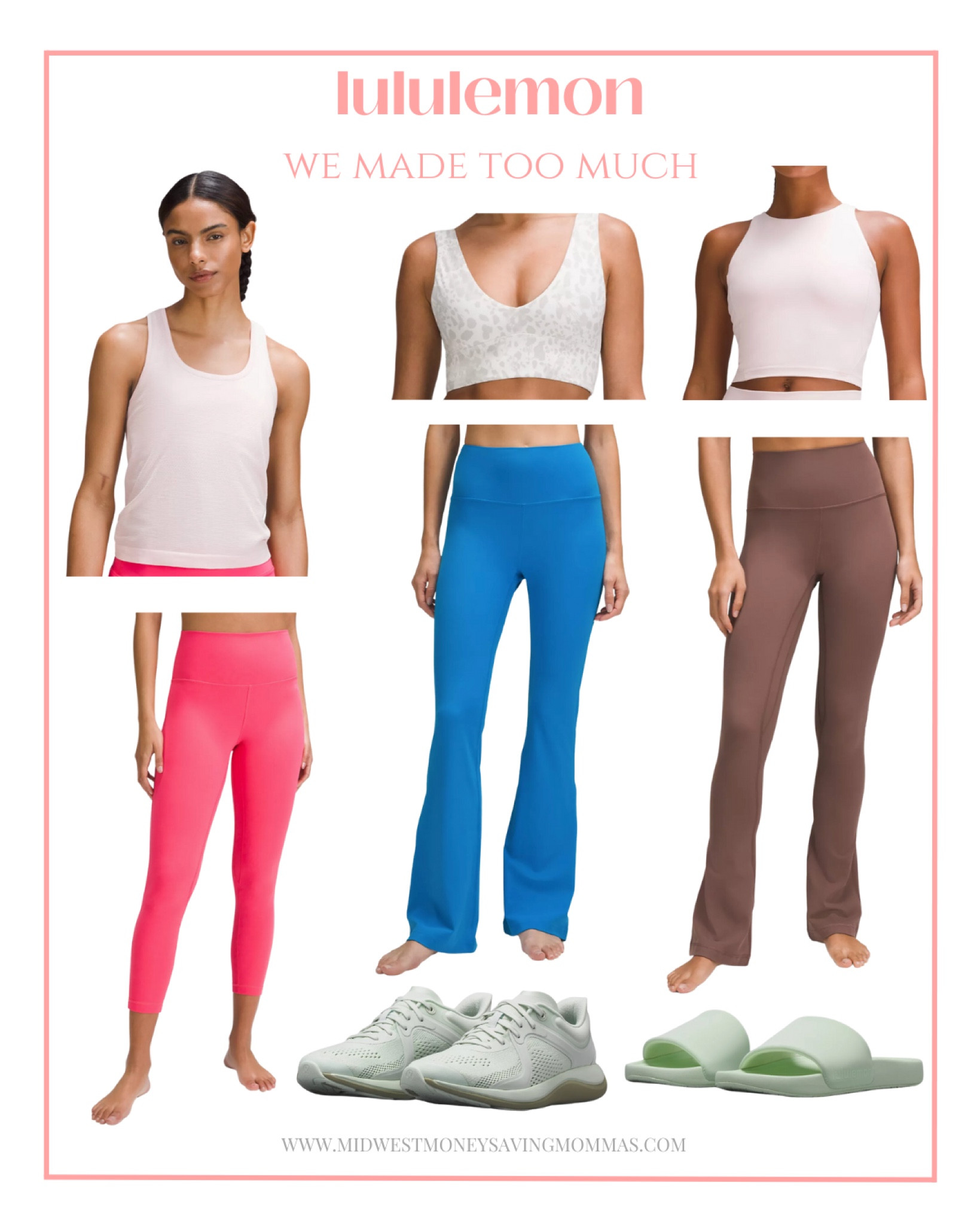 lululemon We Made Too Much

Sale alert  leggings  wide leg pants  flare pants  sports bra  tank top  slides  sneakers  fitness  gym clothes  activewear  athleisure  workout clothes 

#LTKFitness #LTKstyletip #LTKsalealert