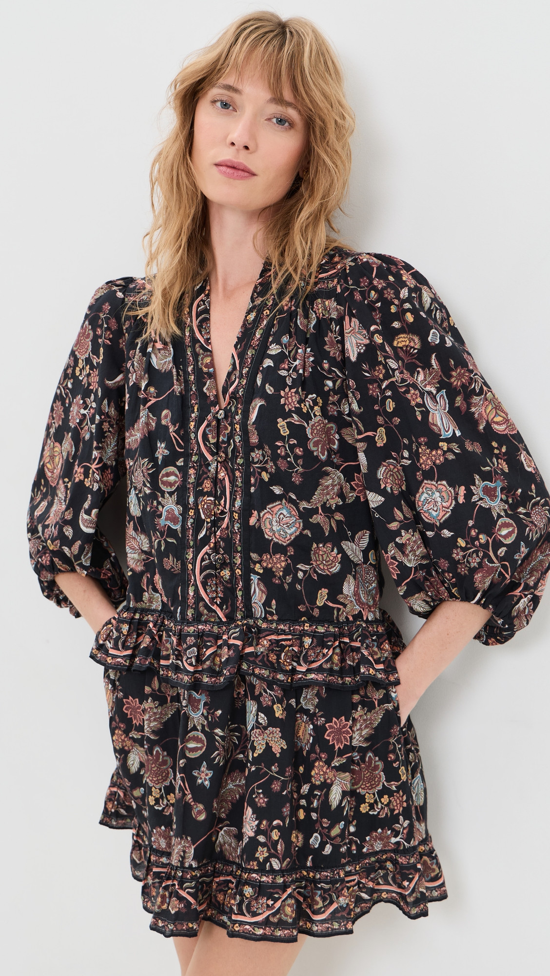Cleobella Emily Mini Dress Bois Print XL | Shopbop