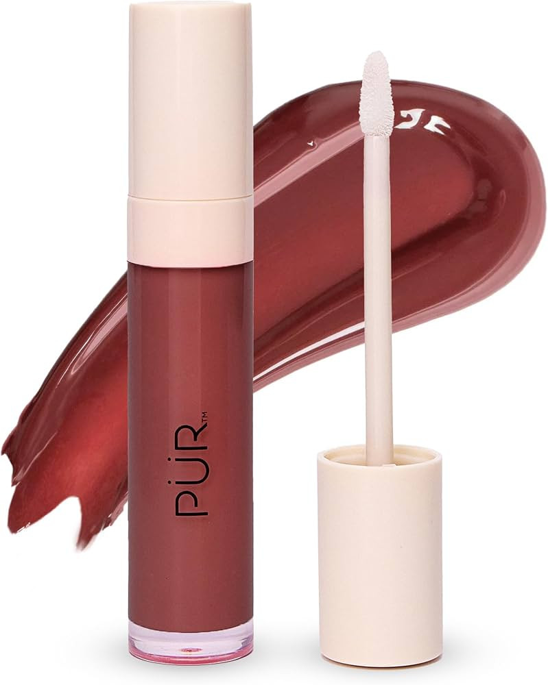P\u00dcR MINERALS Glossy Lip Tint, Plumping Tinted Lip Oil - Hydrate & Plumps with Buildable, Non... | Amazon (US)