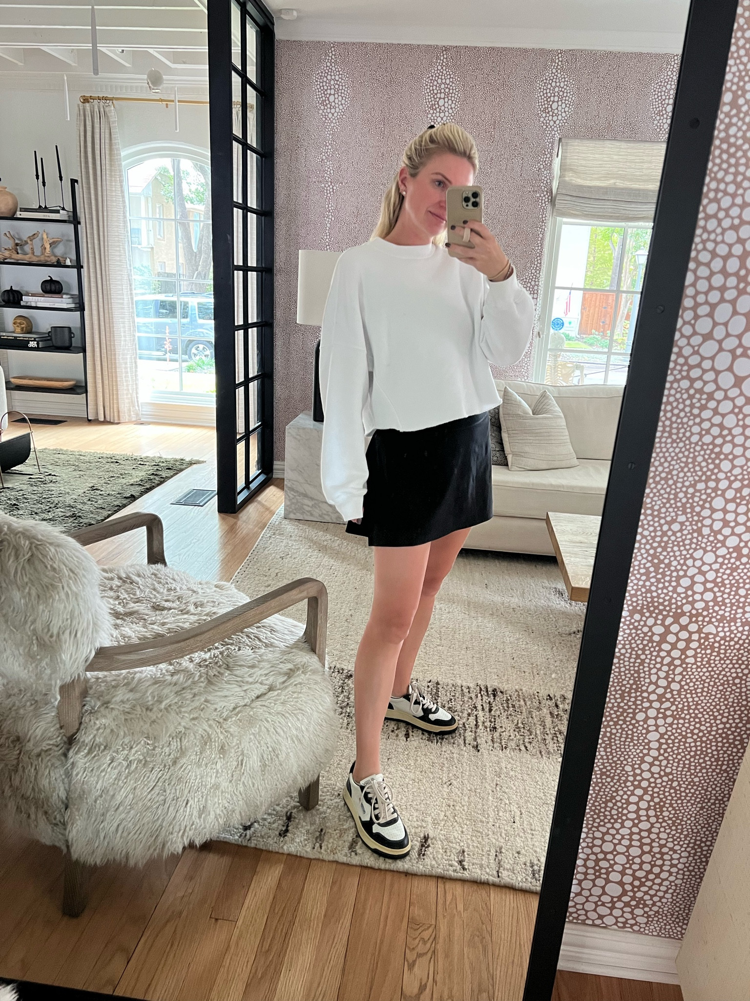 My favorite tennis skirt by Spanx 👏🏼🎾

Also love the Autry sneakers in the new color! 

#LTKfitness #LTKshoecrush #LTKfindsunder100