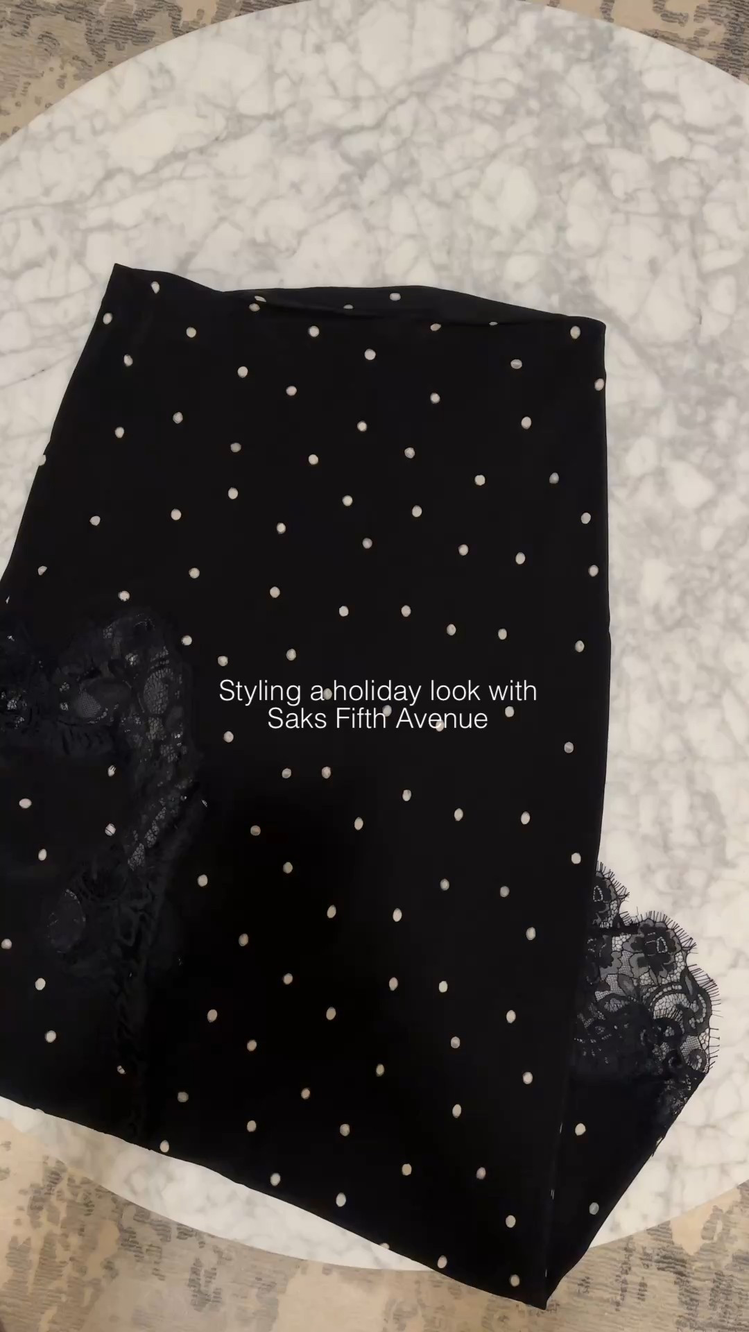 The perfect holiday look using pieces from @Saks! Shop these favorites and more at the link in our bio. 
—
@Saks 
#Saks 
#SaksPartner
