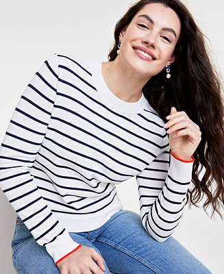 Women's Crewneck Long-Sleeve Sweater, Created for Macy's | Macy's