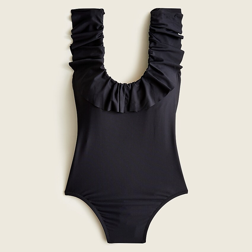 Ruffle scoopback one-piece swimsuit | J. Crew US