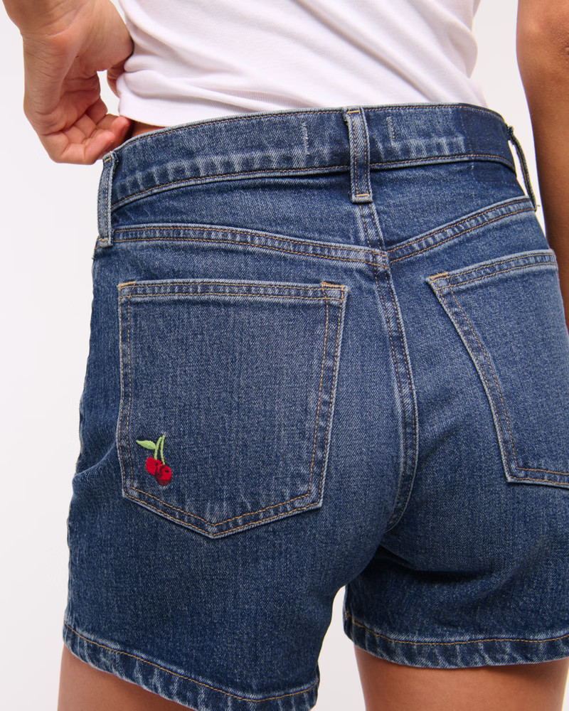 High Rise 4" Mom Short | Abercrombie & Fitch (US)