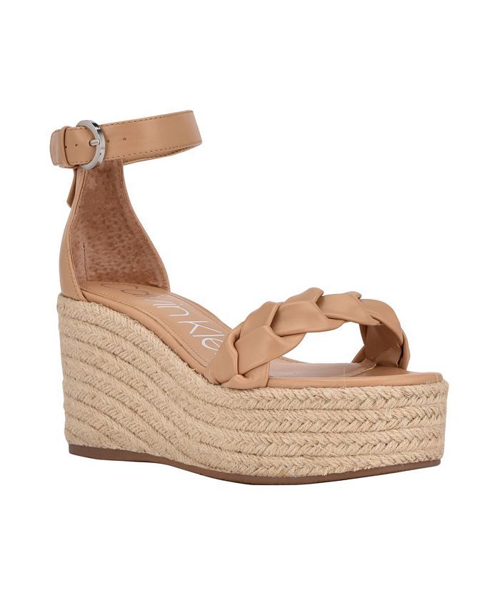 Calvin Klein Women's Thea Espadrille Wedge Sandals & Reviews - Sandals - Shoes - Macy's | Macys (US)