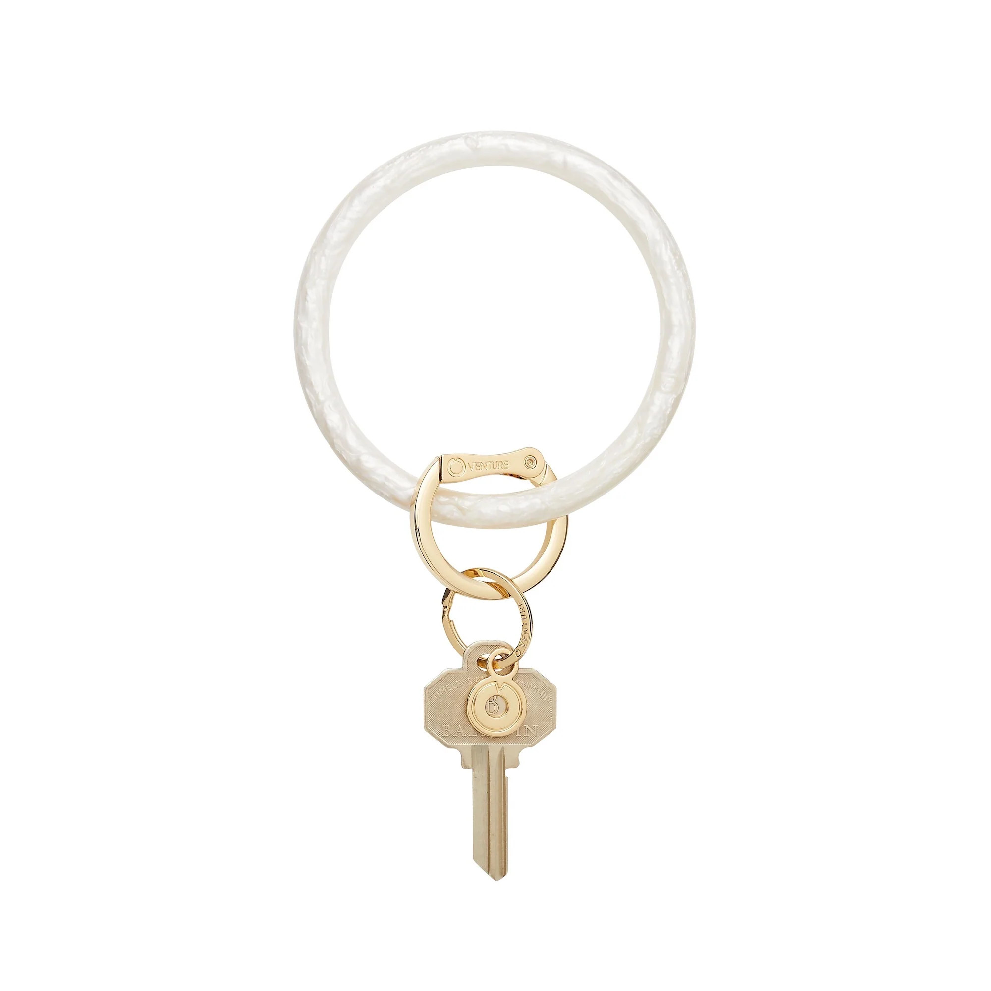 Best-Selling Marshmello Resin Big O® Key Ring – White & Gold | Oventure