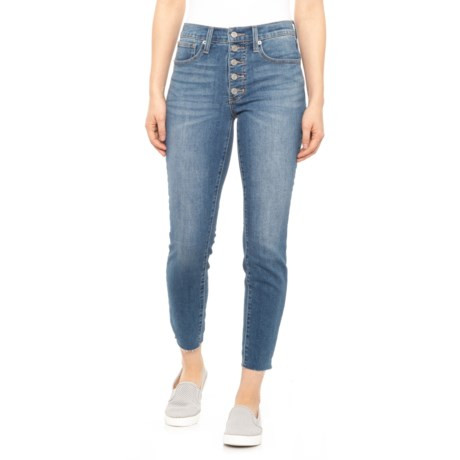 Lucky Brand Bridgette Button-Fly Skinny Jeans - High Rise (For Women) | Sierra