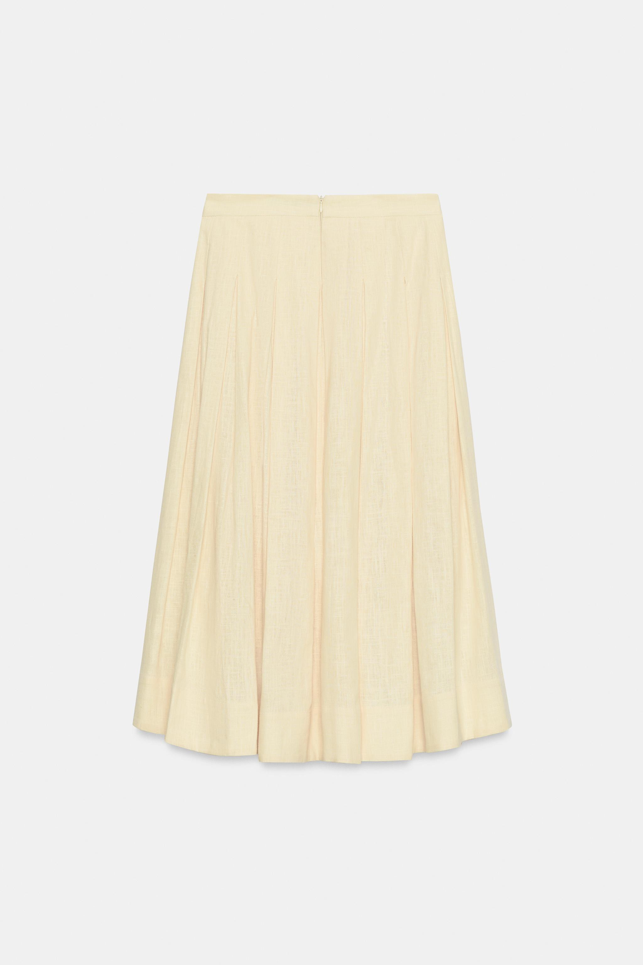 ZW COLLECTION PLEATED SKIRT | Zara US
