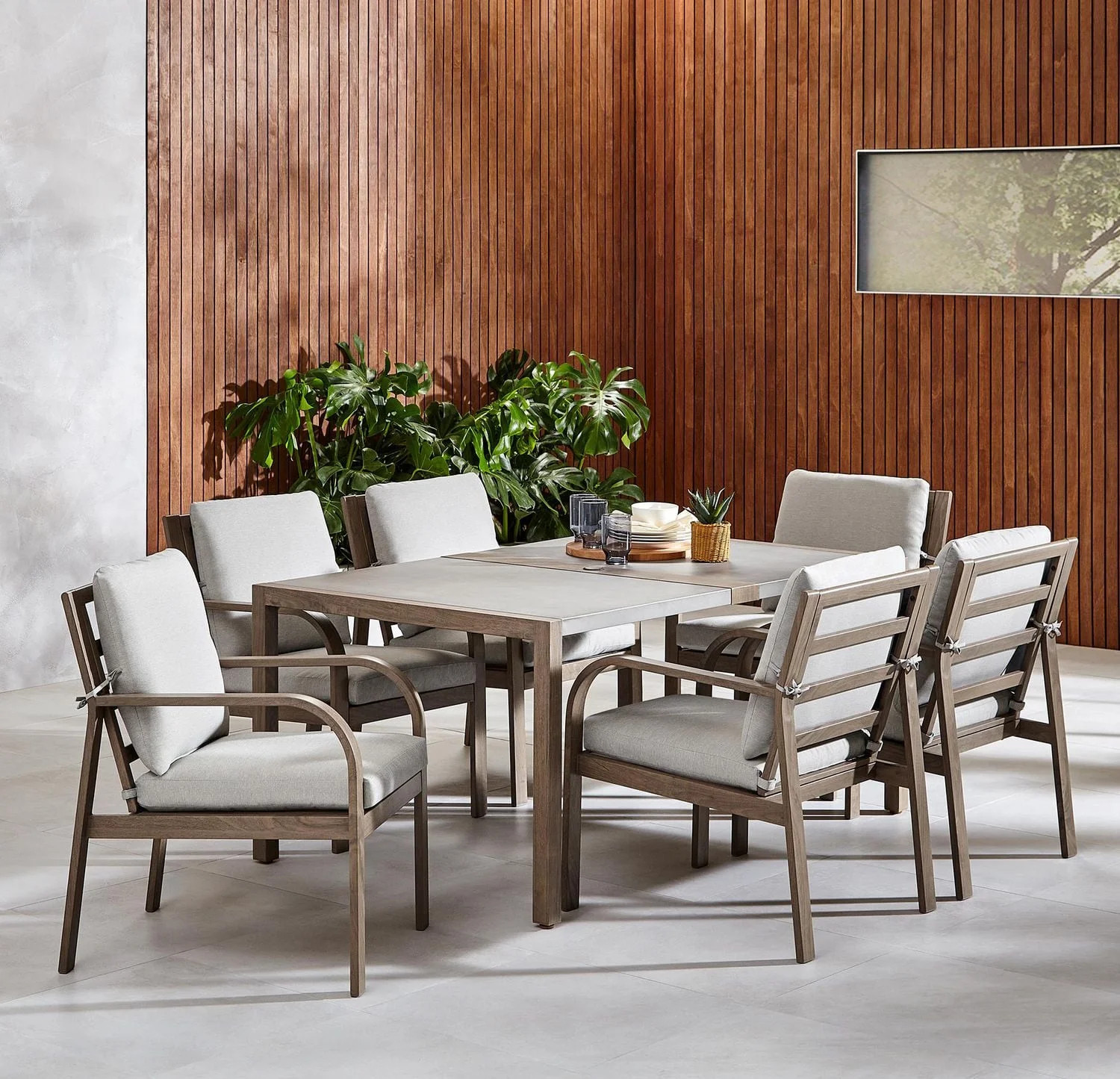 Better Homes & Gardens Prado 7-Piece Steel Outdoor Patio Dining Set with Cushions, Brown | Walmart (CA)