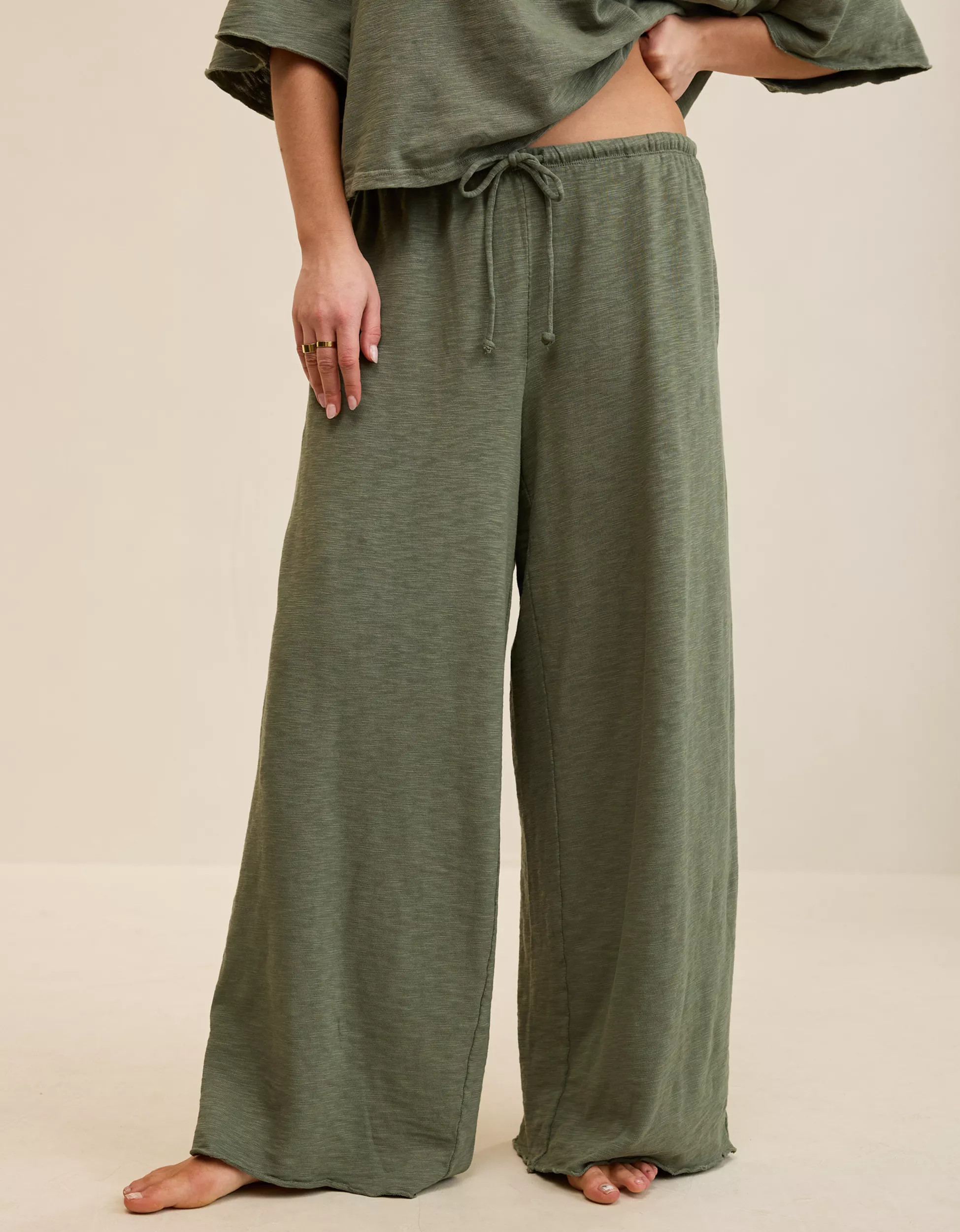 Aerie It's Casual Knit Slub Trouser | Aerie